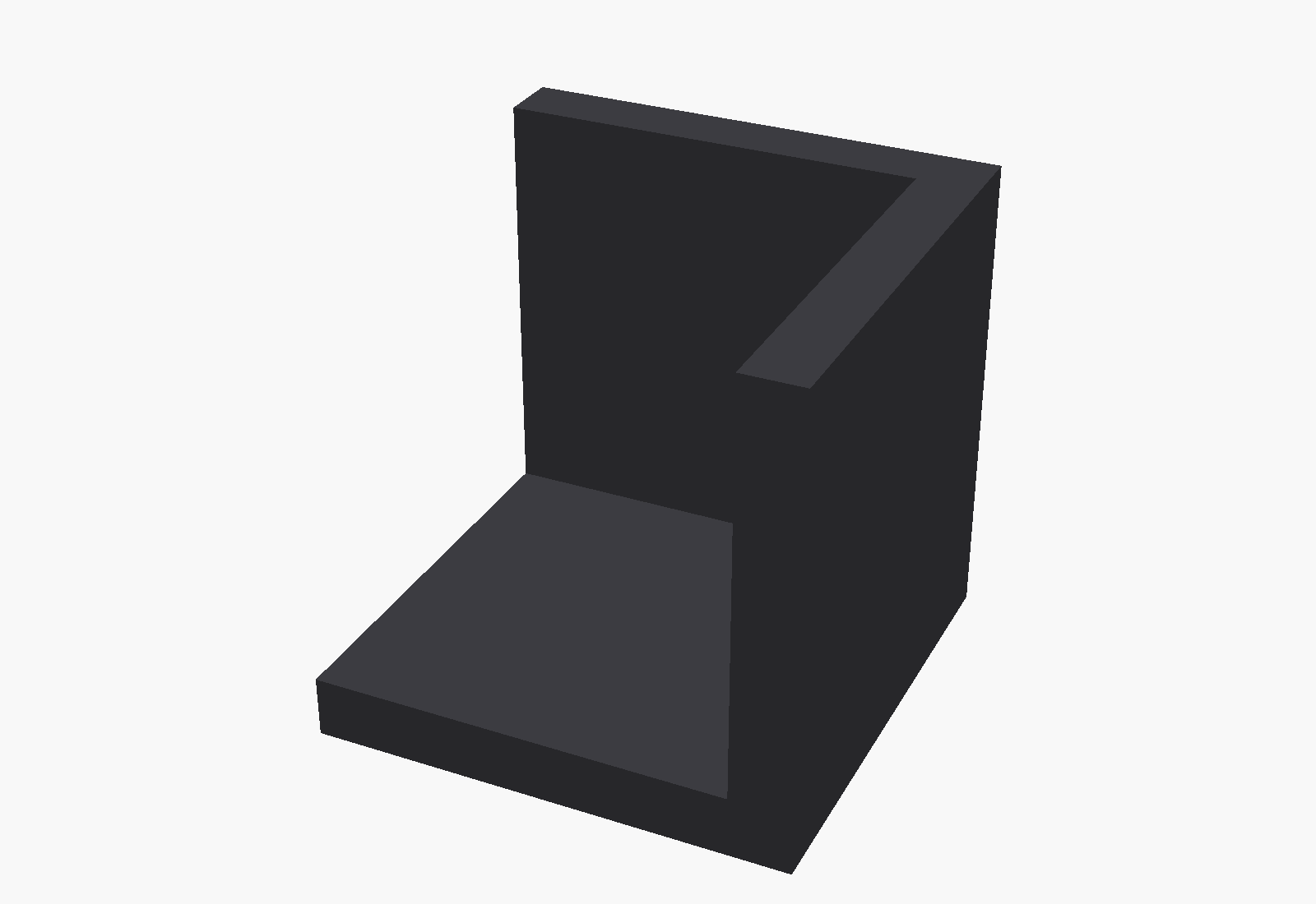 CAD render of a 3D printed flexible corner protector